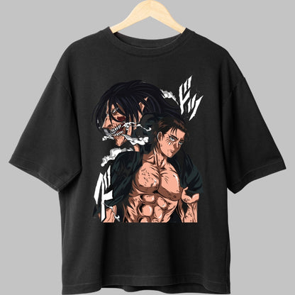 Tricou Anime Attack on Titan - Eren Titanul Eliberarii Fata