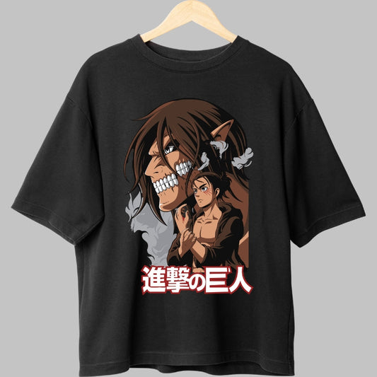 Tricou Anime Attack on Titan - Eren Titanul Eliberarii Fata