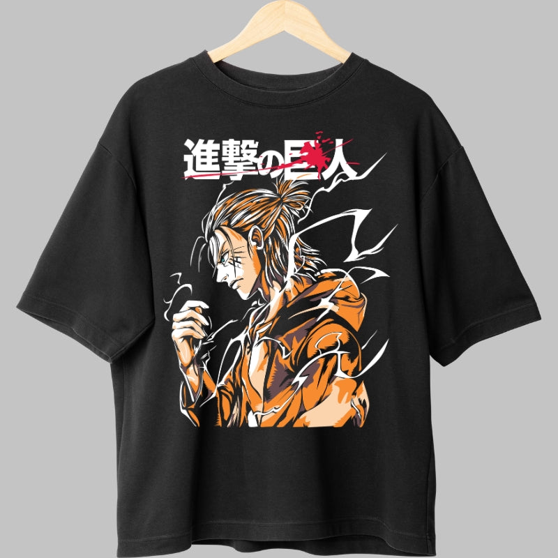 Tricou Anime Attack on Titan - Eren Titanul Razei Divine Fata