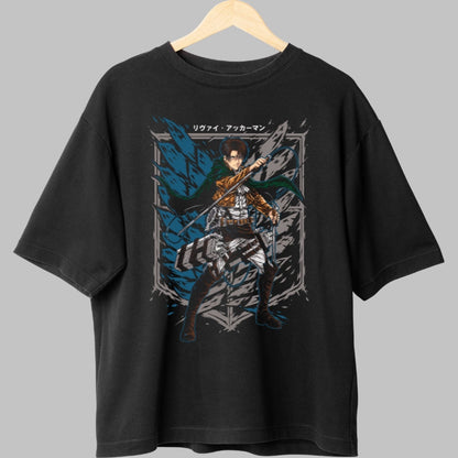 Tricou Anime Attack on Titan - Levi Tinta Mortala Fata
