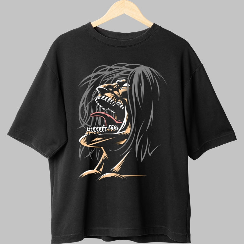 Tricou Anime Attack on Titan - Titanul Furiei Eliberate Fata