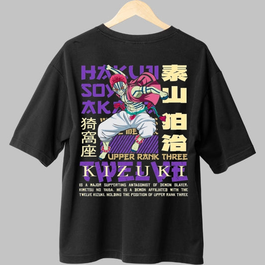 Tricou Anime Demon Slayer - Akaza Upper Rank Spate