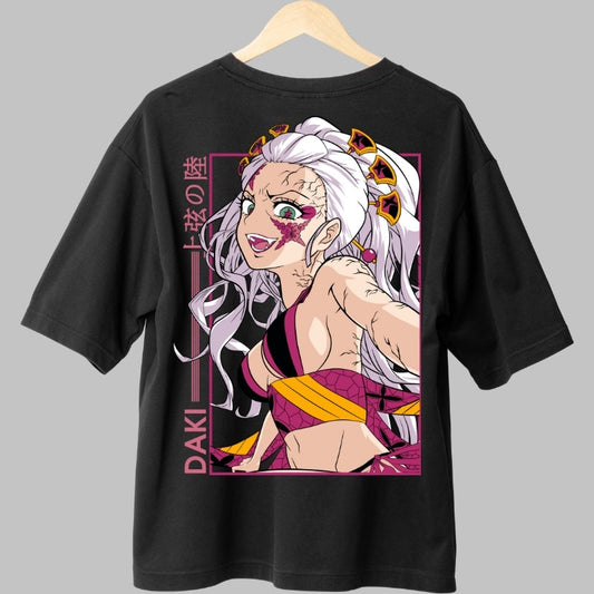 Tricou Anime Demon Slayer - Daki Art Infernal Spate