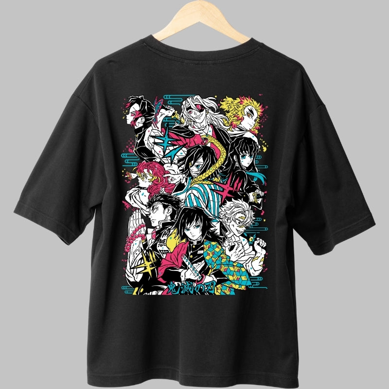 Tricou Anime Demon Slayer - Echipa Hashira Spate