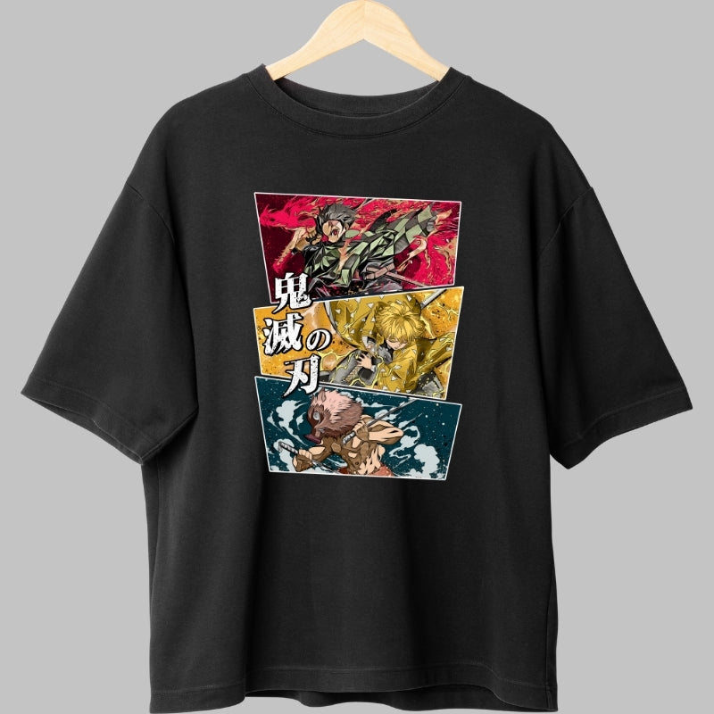 Tricou Anime Demon Slayer - Eroii Lamei Nichirin fata
