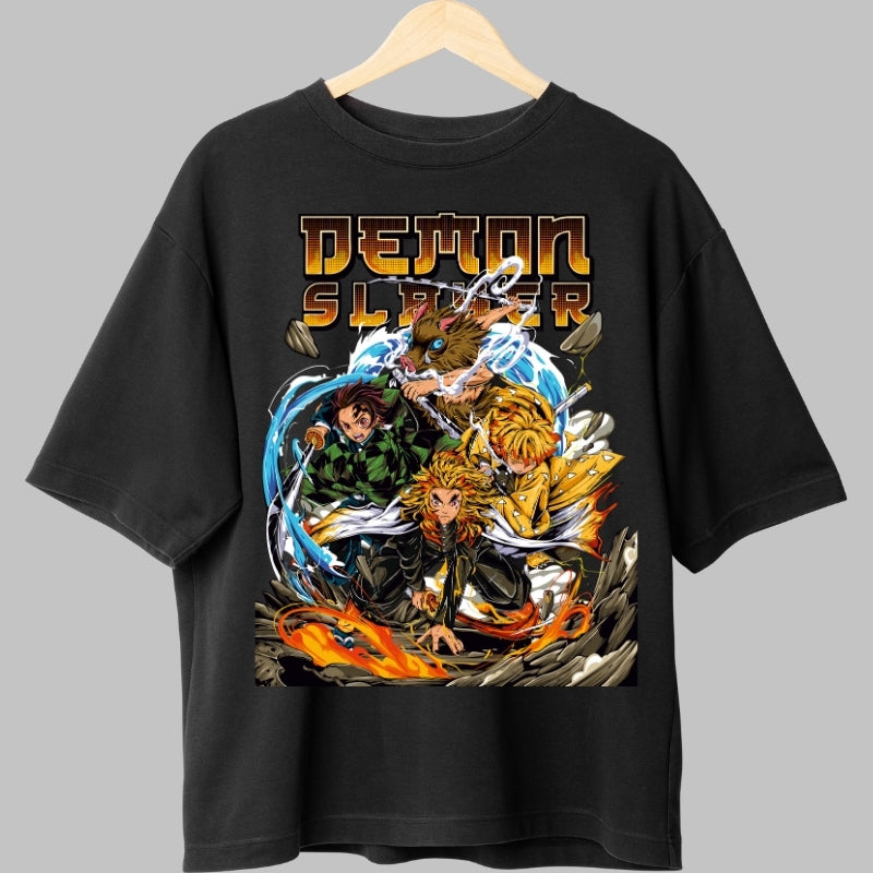 Tricou Anime Demon Slayer - Eroii Respira-iei Supreme fata