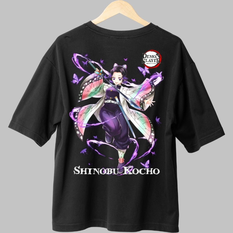 Tricou Anime Demon Slayer - Fluture Shinobu Spate
