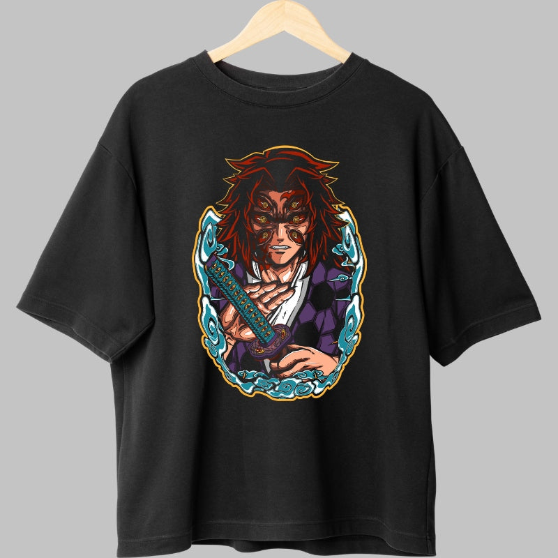 Tricou Anime Demon Slayer - Giyu Forta Respiratiei Apa Fata