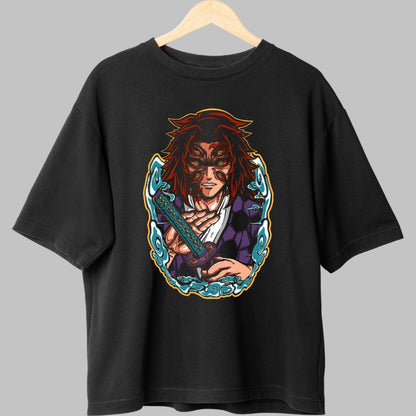 Tricou Anime Demon Slayer - Giyu Forta Respiratiei Apa Fata