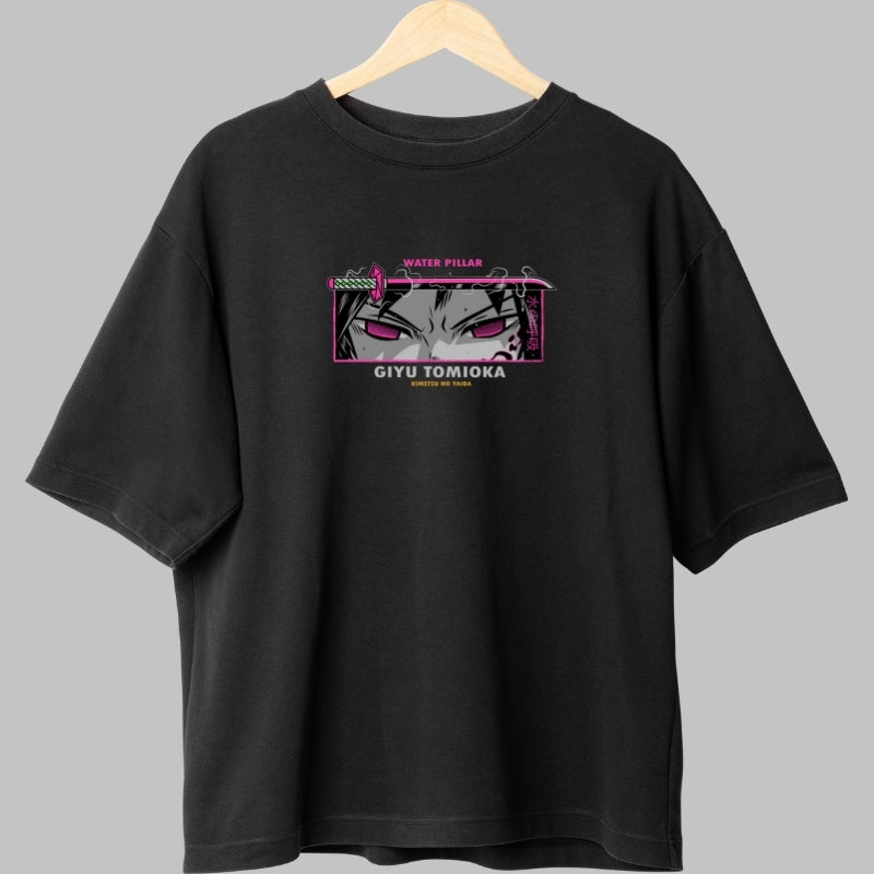 Tricou Anime Demon Slayer - Giyu Hashira Fight Fata