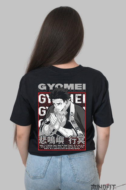 Tricou Anime Demon Slayer - Gyomei Hashira Zen Dama Negru