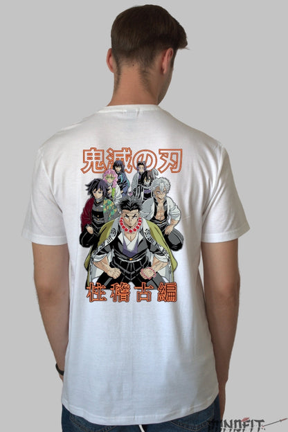 Tricou Anime Demon Slayer - Hashira Legends Barbat Alb