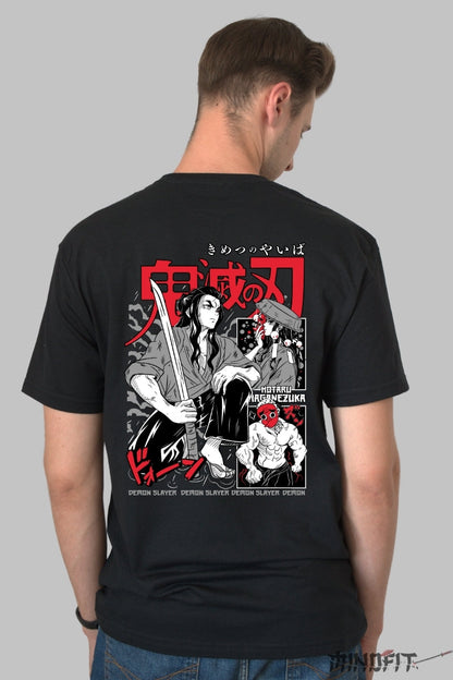 Tricou Anime Demon Slayer - Hotaru Forja Sabiei Barbat Negru