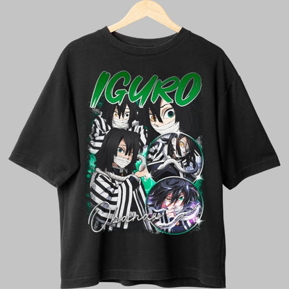 Tricou Anime Demon Slayer - Iguro Obanai Serpentine Shadow fata
