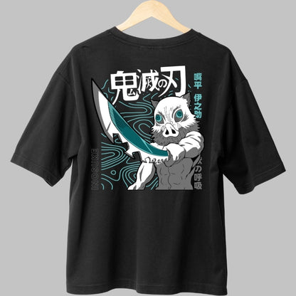 Tricou Anime Demon Slayer - Inosuke Beast Mode Spate