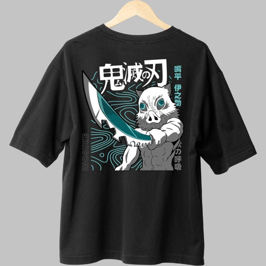 Tricou Anime Demon Slayer - Inosuke Beast Mode Spate