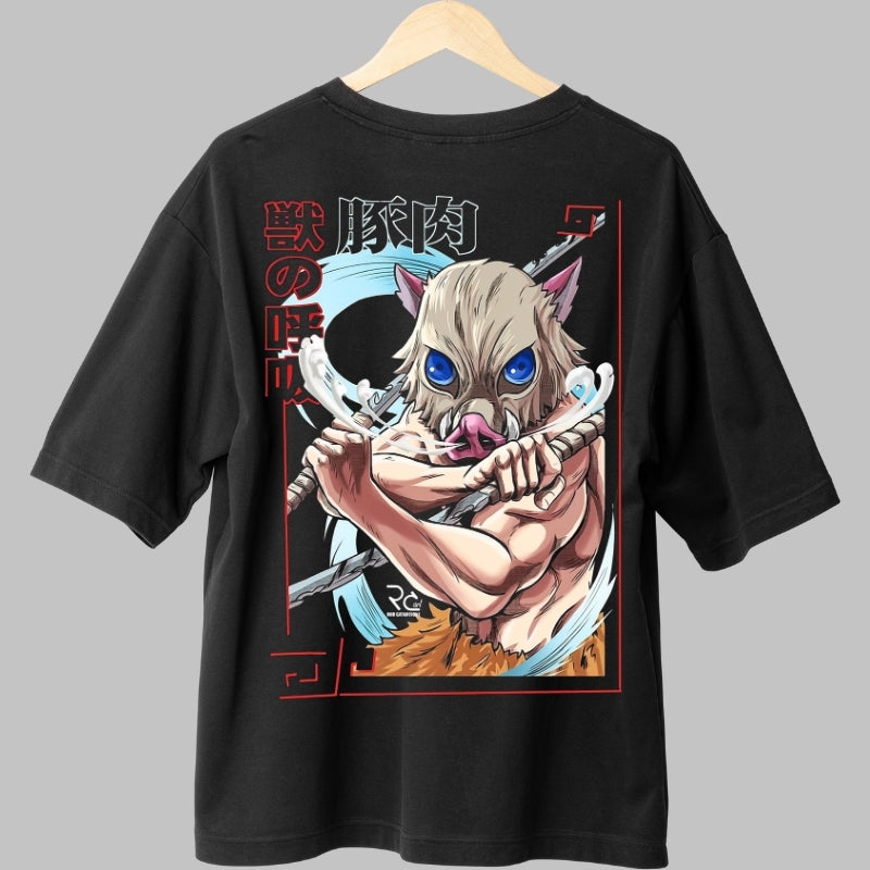 Tricou Anime Demon Slayer - Inosuke Beast Rage Spate