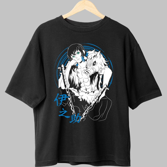 Tricou Anime Demon Slayer - Inosuke Spirit Salbatic Fata