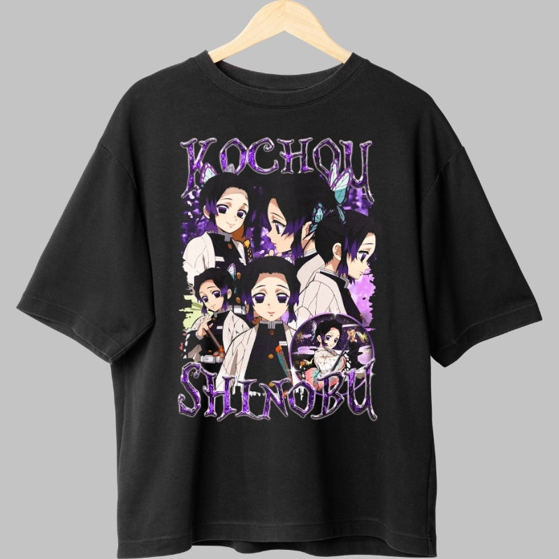 Tricou Anime Demon Slayer - Kochou Shinobu Eleganta Otravitoare fata