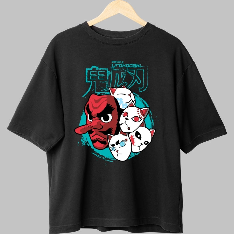 Tricou Anime Demon Slayer - Masti Urokodaki fata