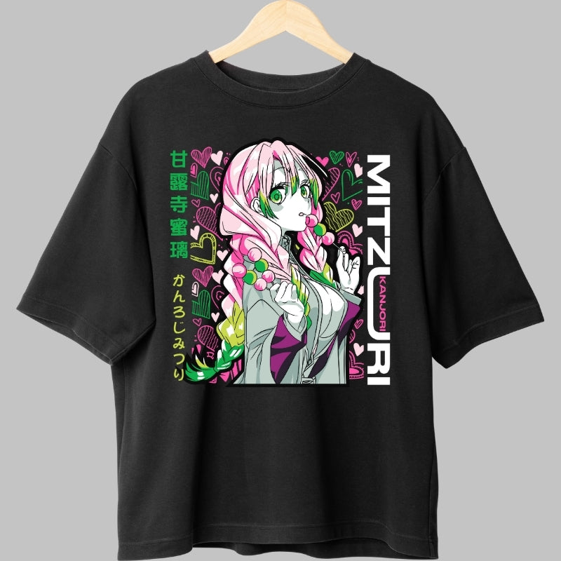 Tricou Anime Demon Slayer - Mitsuri Kanroji Love Hashira fata