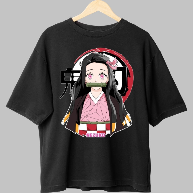 Tricou Anime Demon Slayer - Nezuko Kamado Spirit Protectiv fata