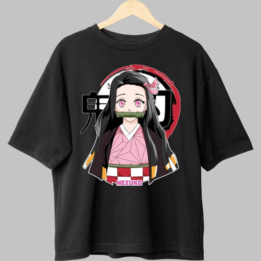 Tricou Anime Demon Slayer - Nezuko Kamado Spirit Protectiv fata