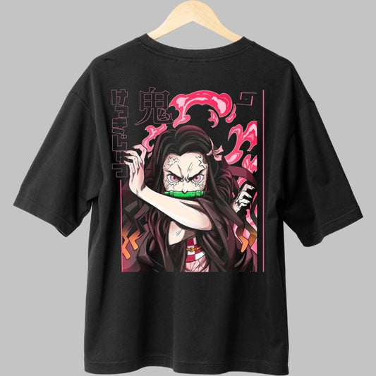 Tricou Anime Demon Slayer - Nezuko Rage Mode Spate