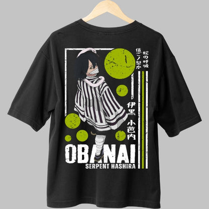 Tricou Anime Demon Slayer - Obanai Serpent Hashira Spate