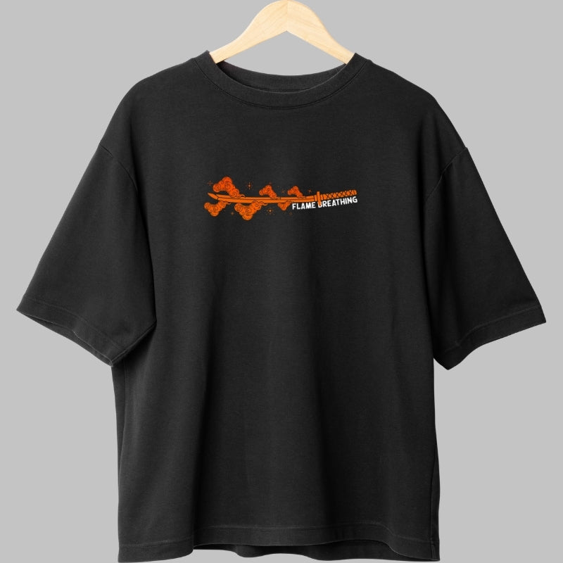 Tricou Anime Demon Slayer - Rengoku Flame Fata