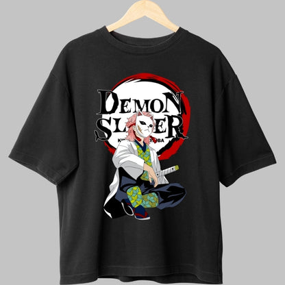 Tricou Anime Demon Slayer - Sabito Masca si Katana fata