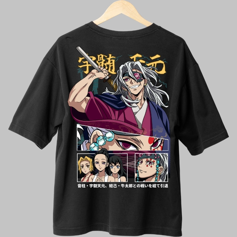 Tricou Anime Demon Slayer - Sound Hashira Style Spate