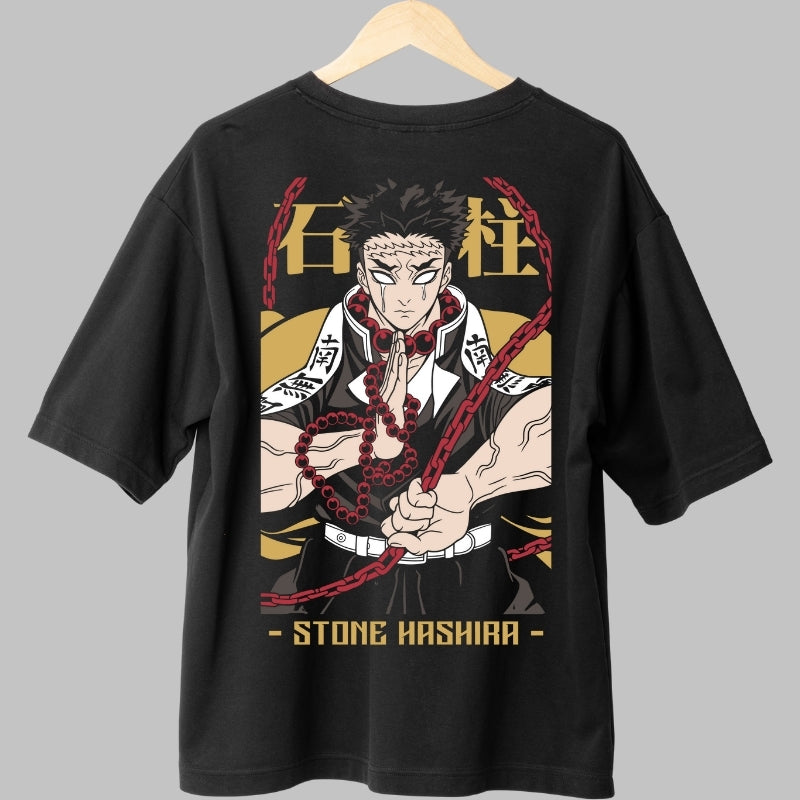 Tricou Anime Demon Slayer - Stone Hashira Power Spate