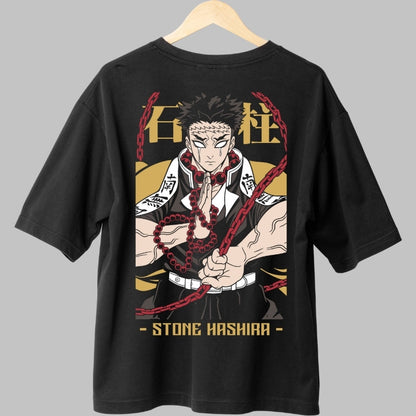 Tricou Anime Demon Slayer - Stone Hashira Power Spate