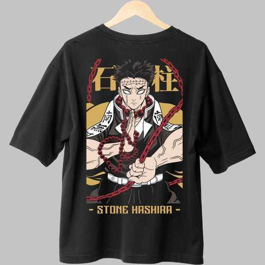 Tricou Anime Demon Slayer - Stone Hashira Power Spate