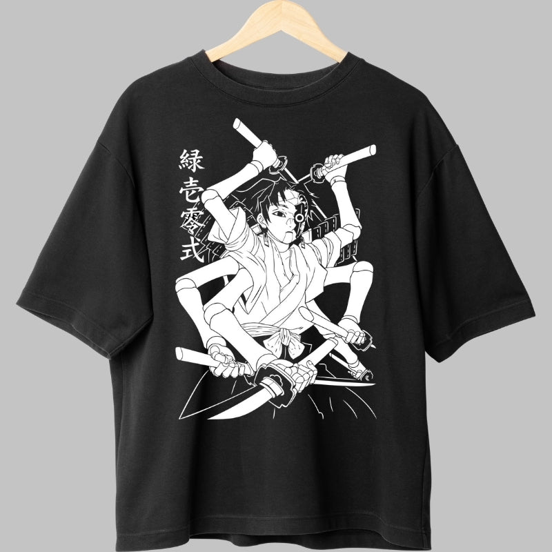 Tricou Anime Demon Slayer - Tehnica Sabiei Multiple fata