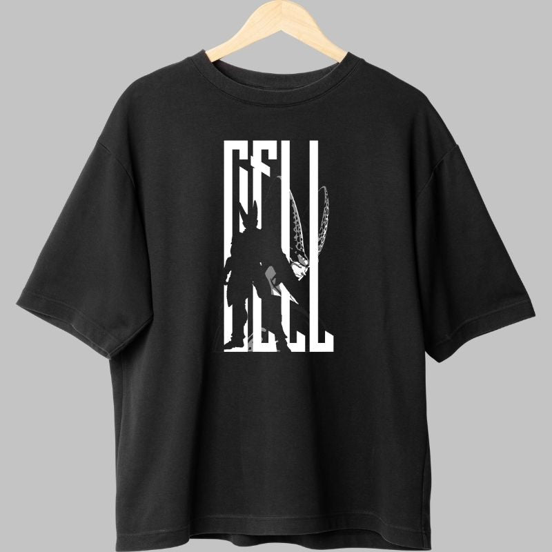Tricou Anime Dragon Ball – Cell Minimal Shadow negru