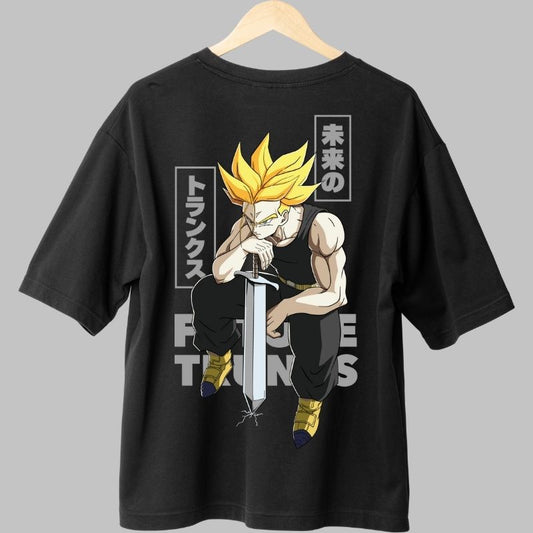 Tricou Anime Dragon Ball – Future Trunks Super Saiyan negru spate