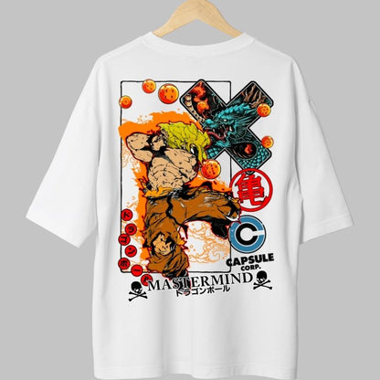 Tricou Anime Dragon Ball – Goku Street Power alb fata