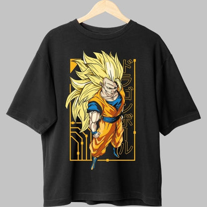 Tricou Anime Dragon Ball – Goku Super Saiyan 3 negru