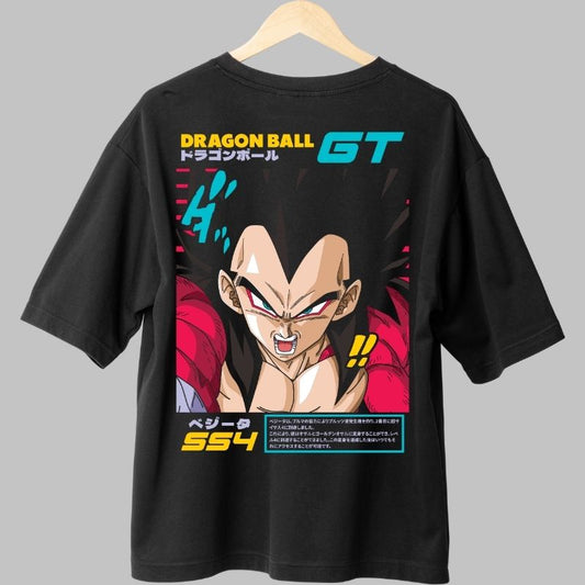 Tricou Anime Dragon Ball GT – Vegeta SSJ4 Power negru fata