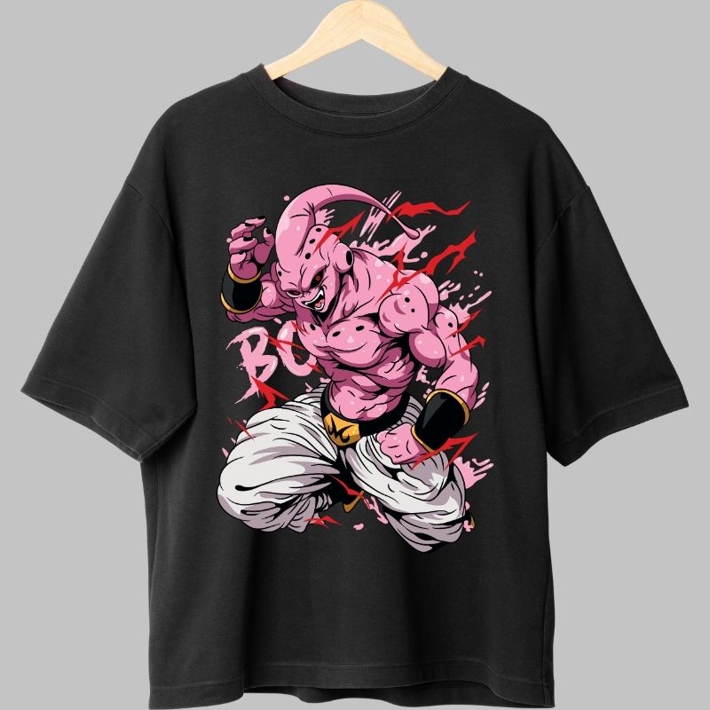 Tricou Anime Dragon Ball – Kid Buu Rage Mode negru