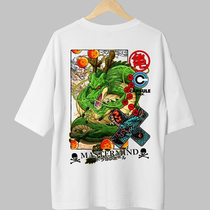 Tricou Anime Dragon Ball – Shenron & Dragon Balls alb fata