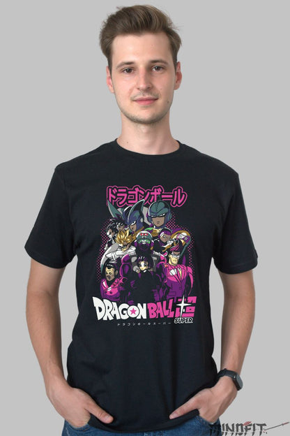 Tricou Anime Dragon Ball Super Characters Collage barbat negru