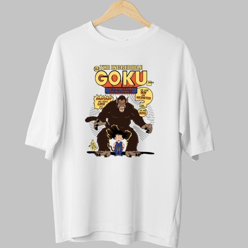 Tricou Anime Dragon Ball – Vegeta Rege Saiyan alb spate