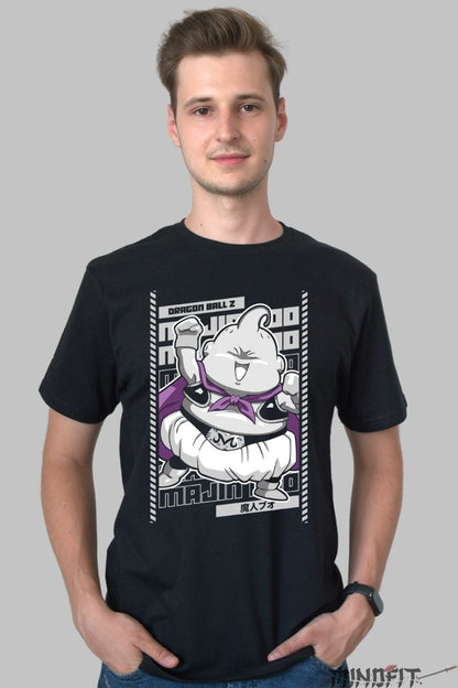Tricou Anime Dragon Ball Z – Majin Buu Funny Power barbat negru