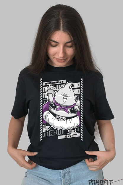 Tricou Anime Dragon Ball Z – Majin Buu Funny Power dama negru