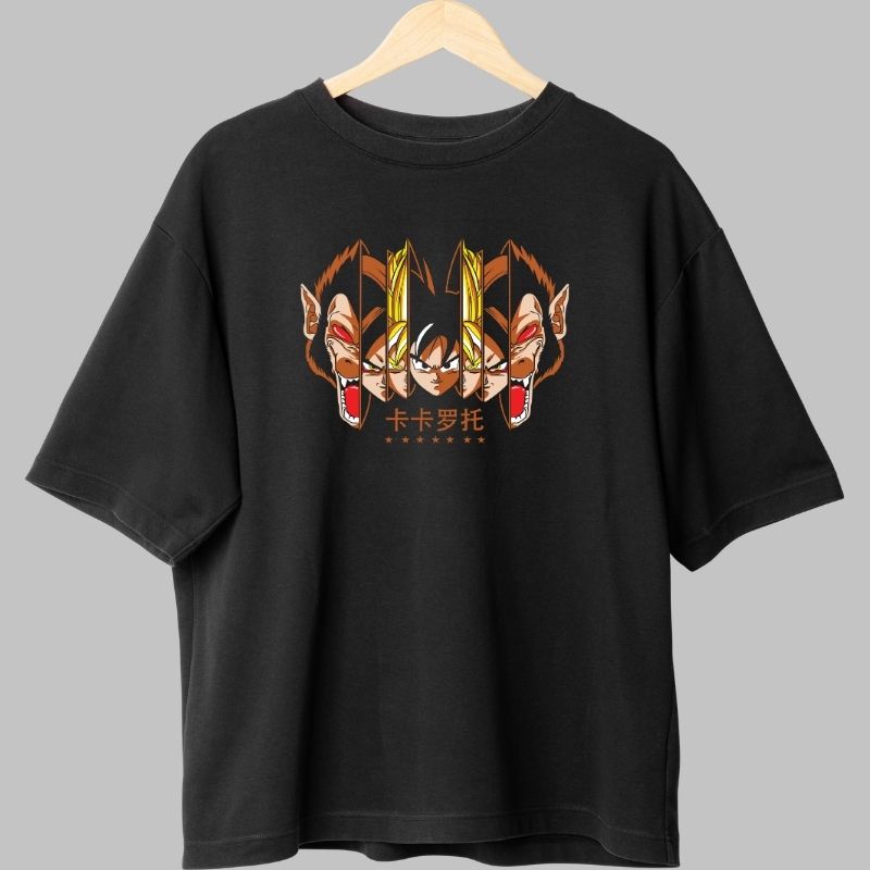 Tricou Anime Dragon Ball Z – Saiyan Invasion negru spate
