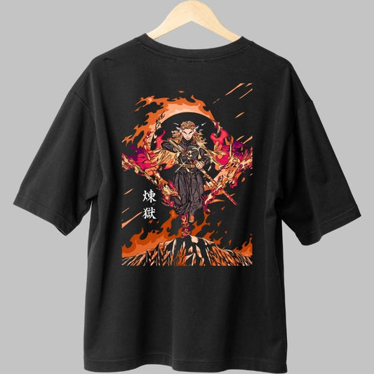 Tricou Anime Flame Hashira - Puterea Flacarii Spate