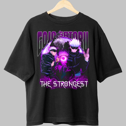 Tricou Anime Gojo Satoru - The Strongest Energia Nelimitata Fata